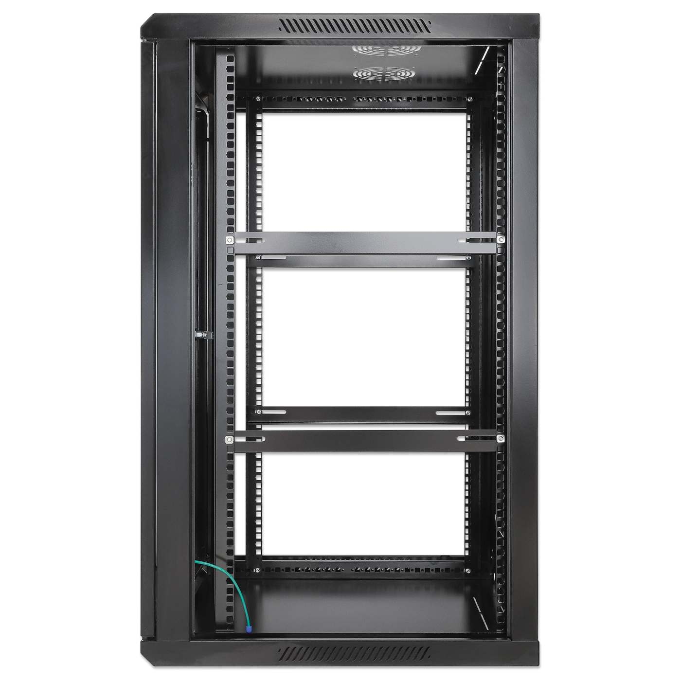 19" Wallmount Cabinet, 20U, 600 mm (23.6 in.) Depth, Black Image 5
