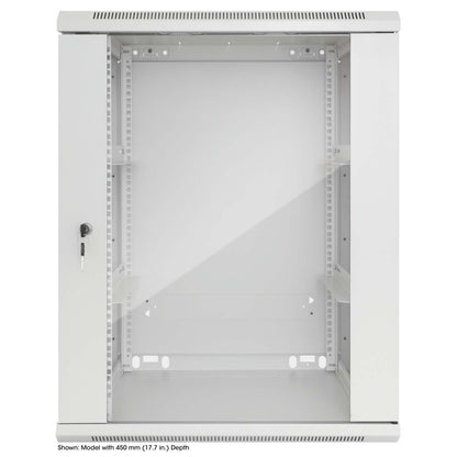 19" Wallmount Cabinet, 20U, 600 mm (23.6 in.) Depth, Gray Image 3