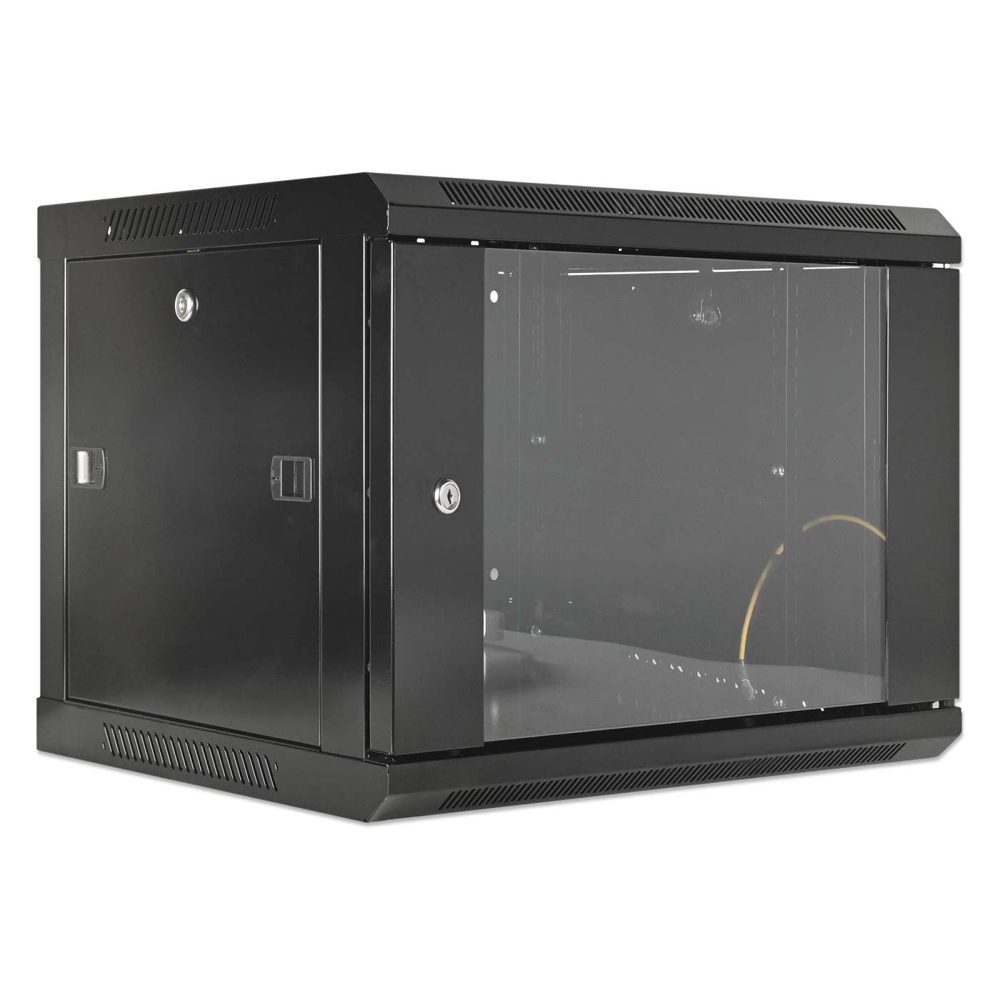 19" Wallmount Cabinet, 6U, 450 mm (17.7 in.) Depth, Black Image 2