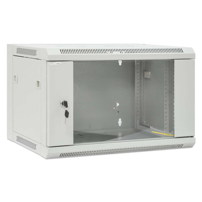19" Wallmount Cabinet, 6U, 450 mm (17.7 in.) Depth, Gray Image 2