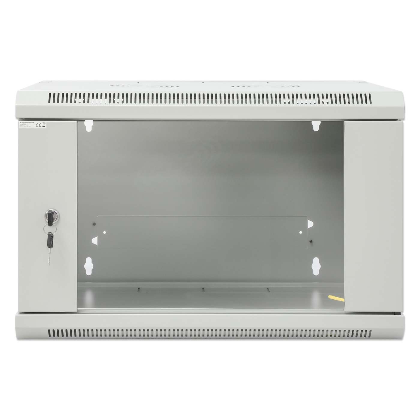 19" Wallmount Cabinet, 6U, 450 mm (17.7 in.) Depth, Gray Image 3