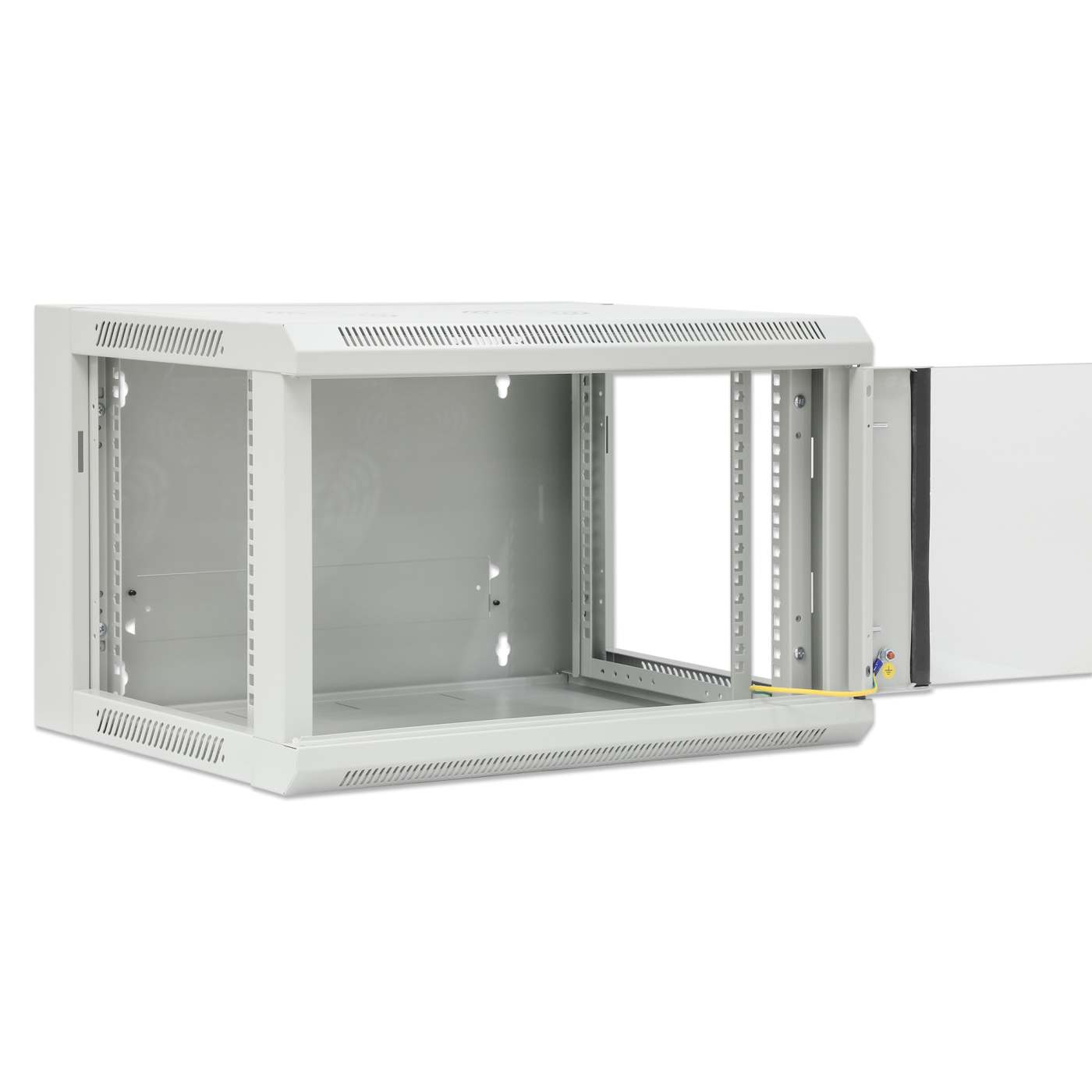 19" Wallmount Cabinet, 6U, 450 mm (17.7 in.) Depth, Gray Image 8