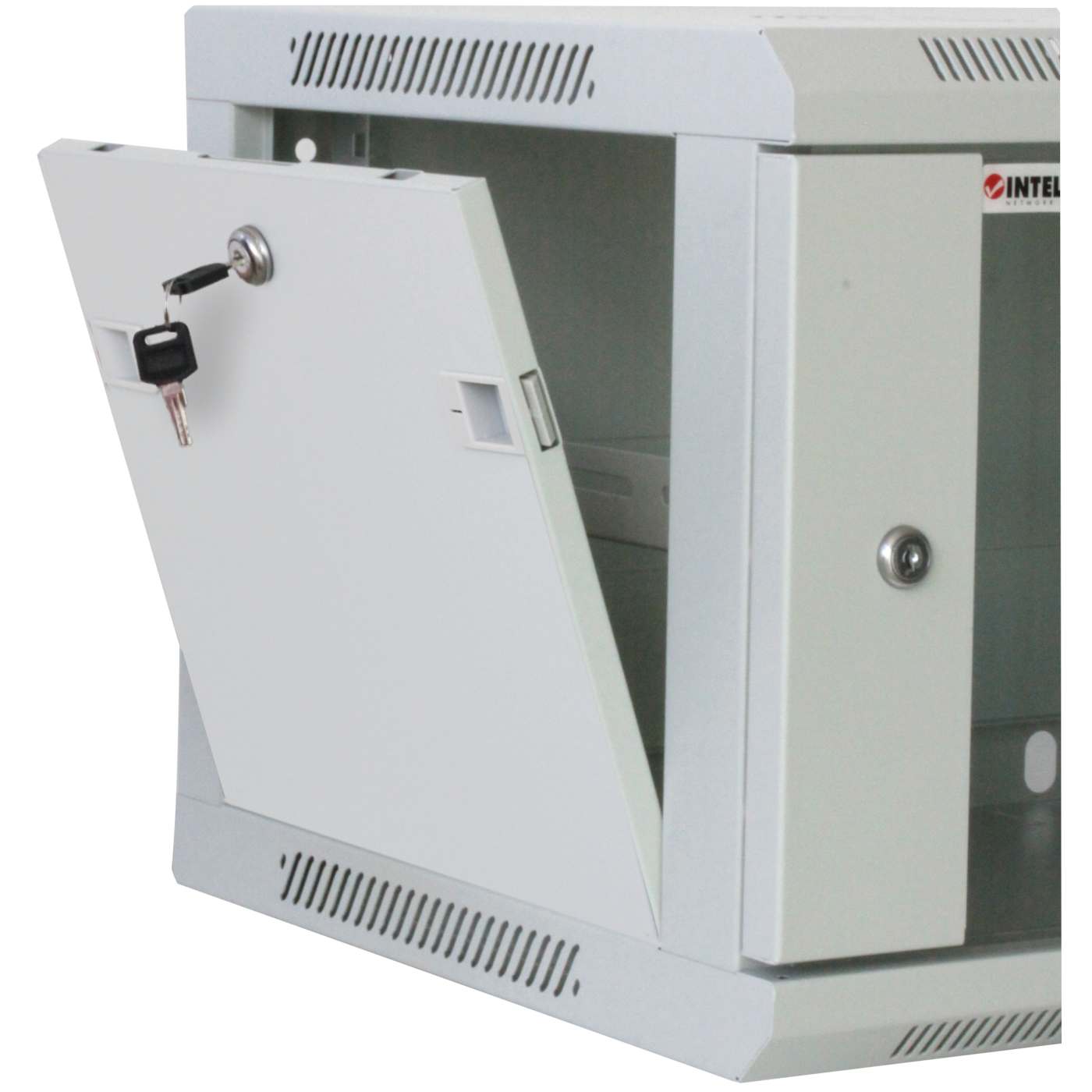 19" Wallmount Cabinet, 6U, 450 mm (17.7 in.) Depth, Gray Image 2