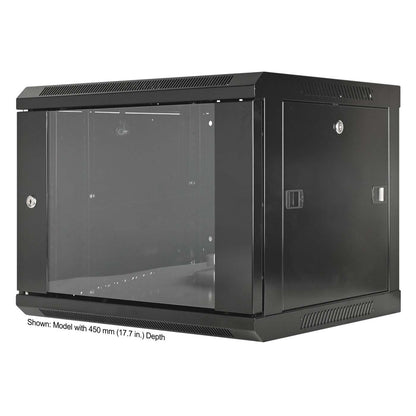 19" Wallmount Cabinet, 6U, 600 mm (23.6 in.) Depth, Black Image 1