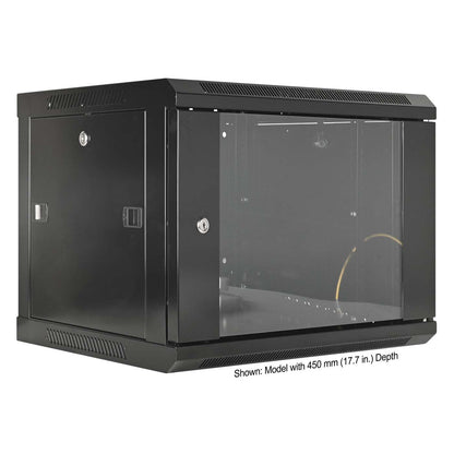 19" Wallmount Cabinet, 6U, 600 mm (23.6 in.) Depth, Black Image 2
