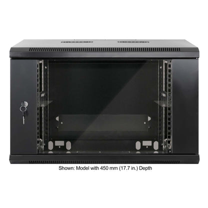 19" Wallmount Cabinet, 6U, 600 mm (23.6 in.) Depth, Black Image 3