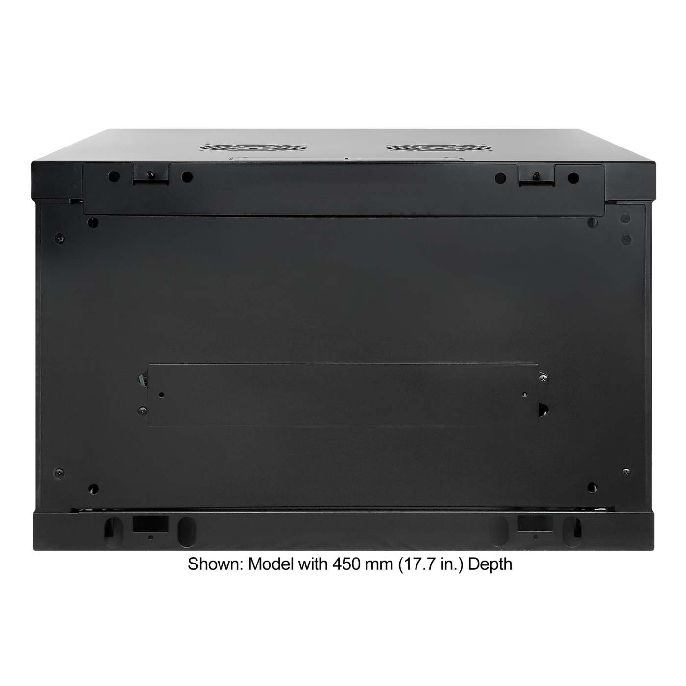 19" Wallmount Cabinet, 6U, 600 mm (23.6 in.) Depth, Black Image 4