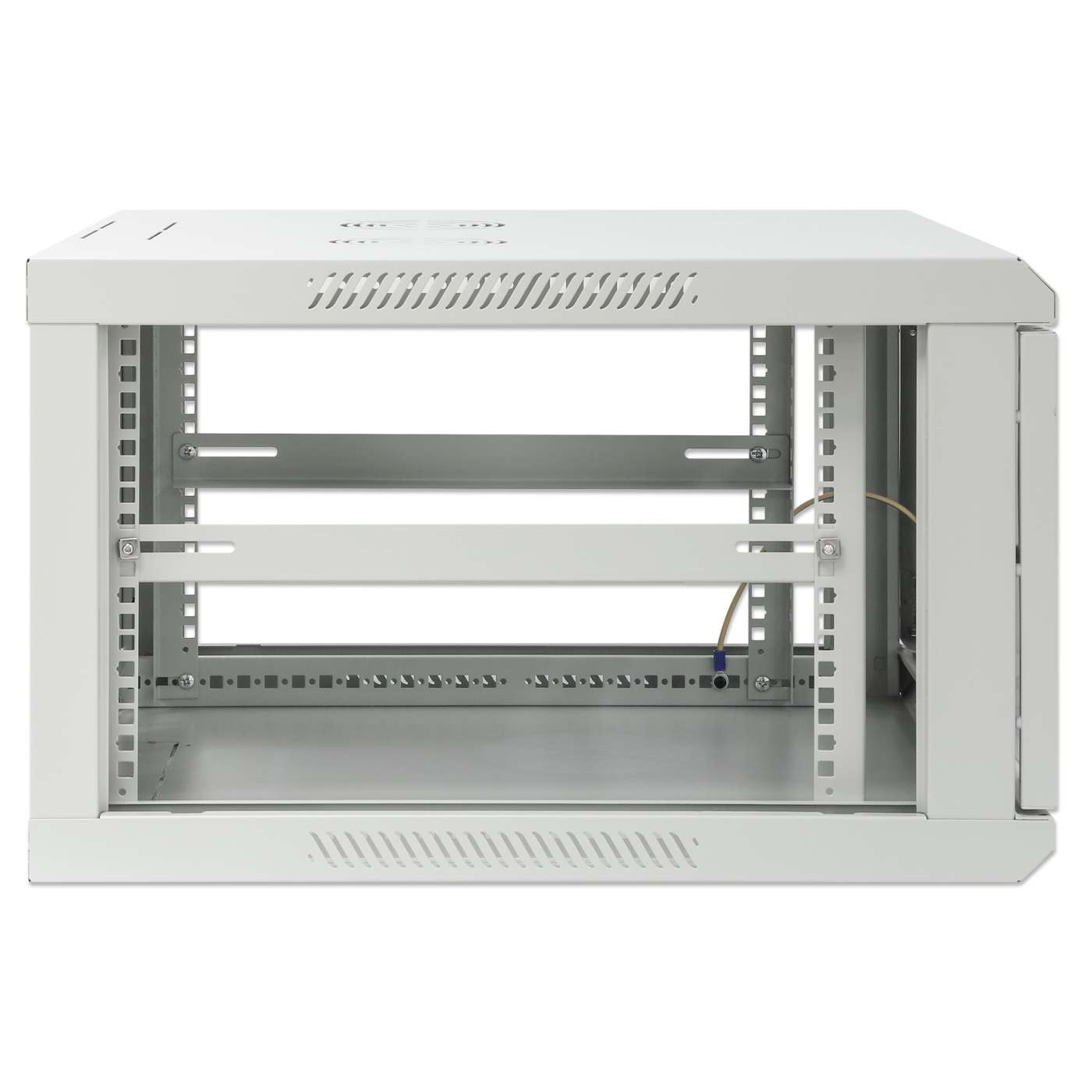 19" Wallmount Cabinet, 6U, 600 mm (23.6 in.) Depth, Gray Image 6