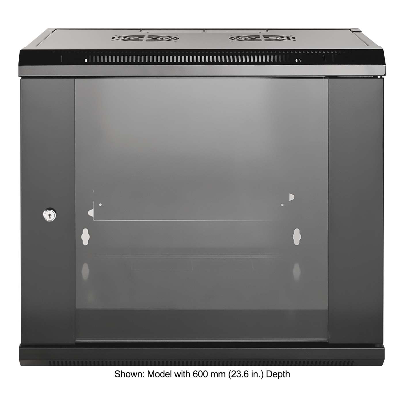 19" Wallmount Cabinet, 9U, 450 mm (17.7 in.) Depth, Black Image 3