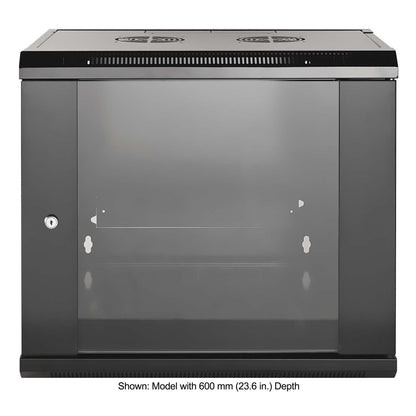 19" Wallmount Cabinet, 9U, 450 mm (17.7 in.) Depth, Black Image 3