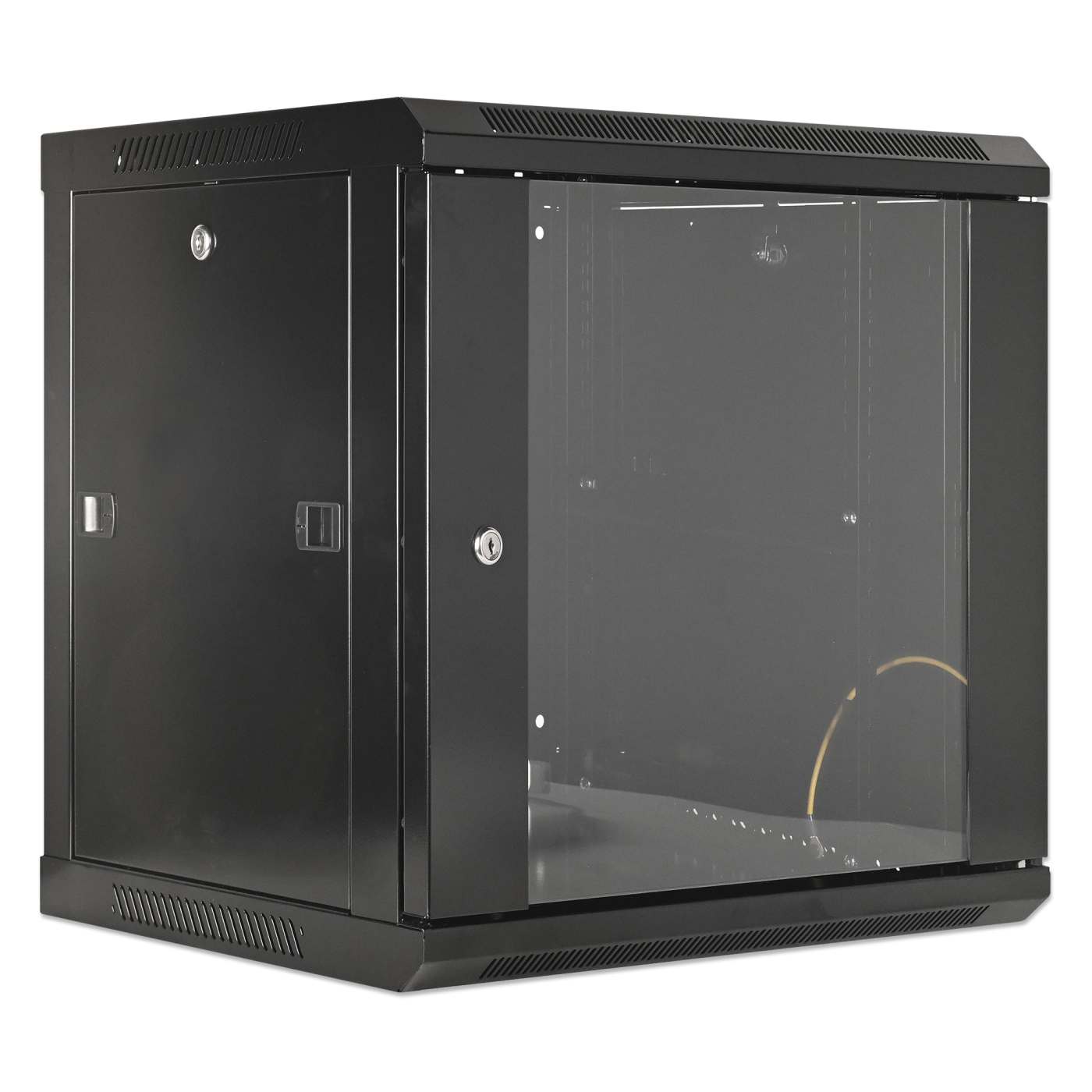 19" Wallmount Cabinet, 9U, 450 mm (17.7 in.) Depth, Black Image 2