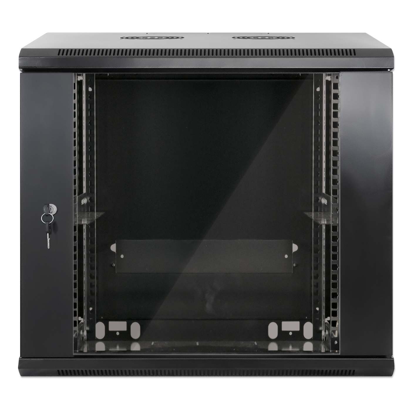 19" Wallmount Cabinet, 9U, 450 mm (17.7 in.) Depth, Black Image 3