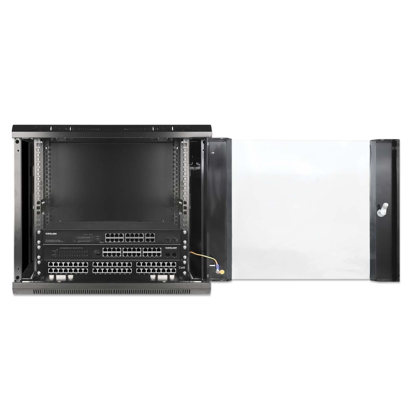 19" Wallmount Cabinet, 9U, 450 mm (17.7 in.) Depth, Black Image 7
