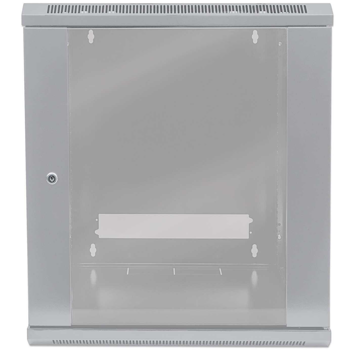 19" Wallmount Cabinet, 9U, 450 mm (17.7 in.) Depth, Gray Image 4