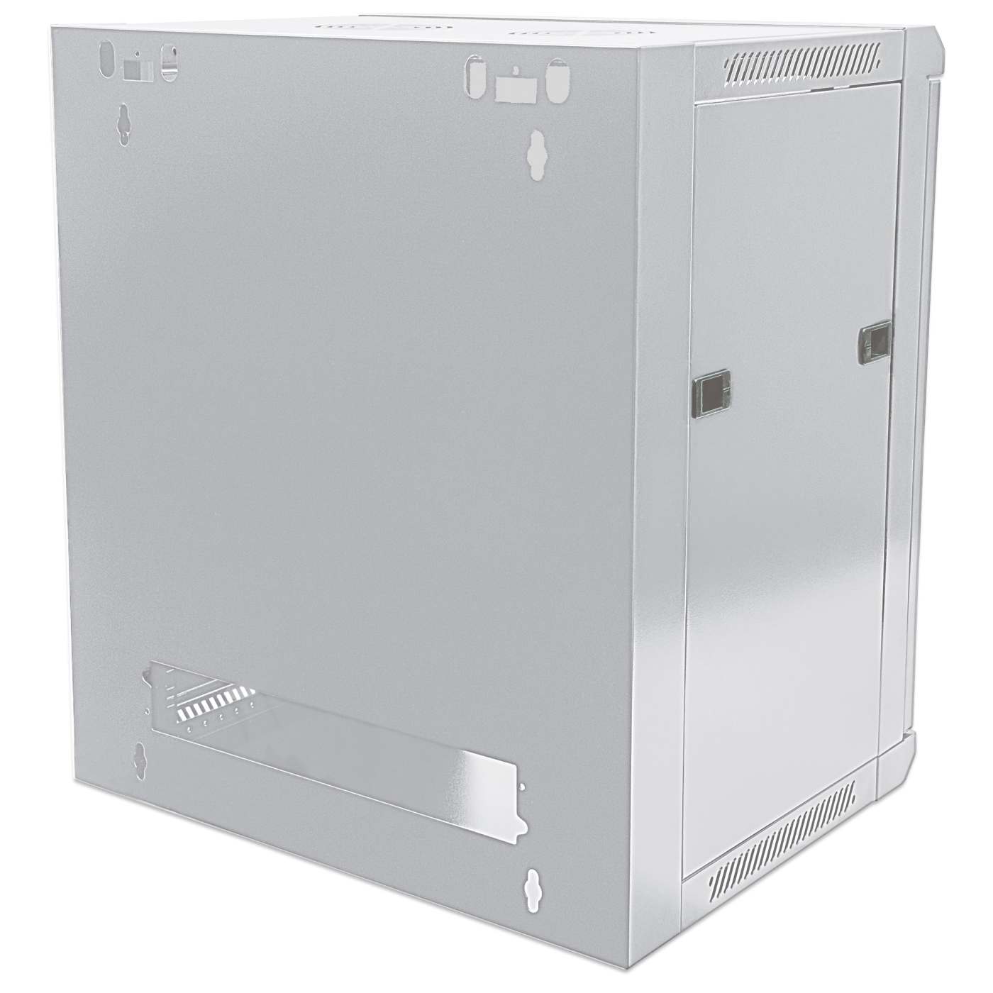 19" Wallmount Cabinet, 9U, 450 mm (17.7 in.) Depth, Gray Image 6