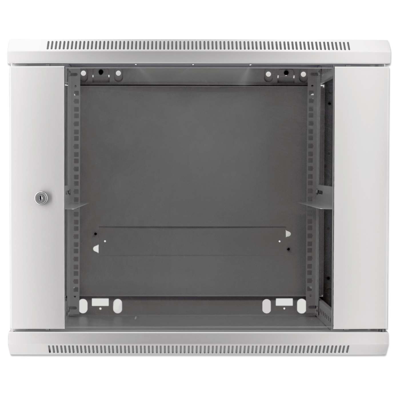 19" Wallmount Cabinet, 9U, 450 mm (17.7 in.) Depth, Gray Image 3
