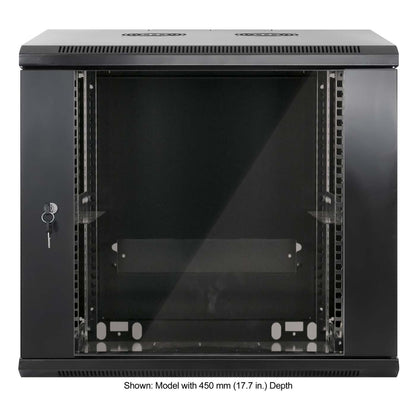 19" Wallmount Cabinet, 9U, 600 mm (23.6 in.) Depth, Black Image 3