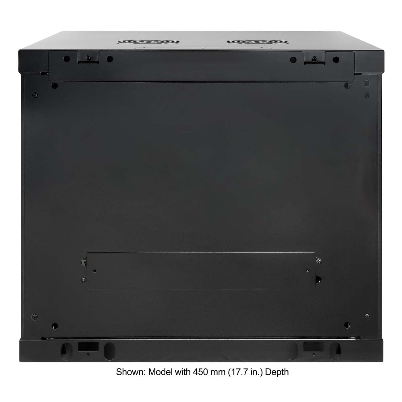 19" Wallmount Cabinet, 9U, 600 mm (23.6 in.) Depth, Black Image 4