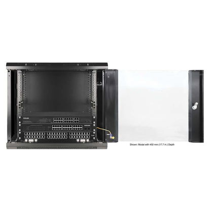19" Wallmount Cabinet, 9U, 600 mm (23.6 in.) Depth, Black Image 7