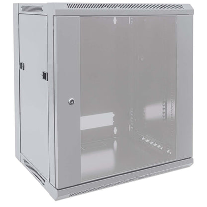 19" Wallmount Cabinet, 9U, 600 mm (23.6 in.) Depth, Gray Image 3