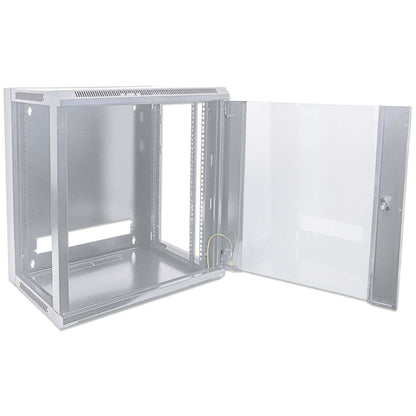 19" Wallmount Cabinet, 9U, 600 mm (23.6 in.) Depth, Gray Image 8