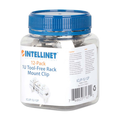 1U Tool-Free Rack Mount Clip, 12-Pack Packaging Image 2