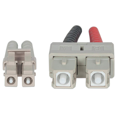 2 m LC to SC UPC Fiber Optic Patch Cable, 3.0 mm, Duplex, LSZH, OM4 Multimode, Violet Image 4
