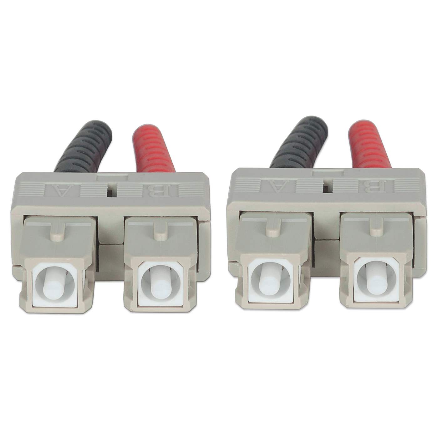 2 m SC to SC UPC Fiber Optic Patch Cable, 3.0 mm, Duplex, LSZH, OM3 Multimode, Aqua Image 4