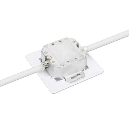 2-Port Cat6a 10G Shielded RJ45 Wall Plate Image 6