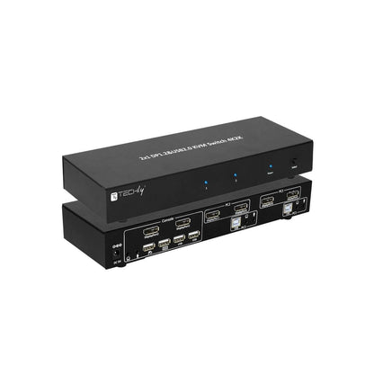 2-Port DisplayPort Dual-Monitor KVM Switch 4K@60Hz Image 1