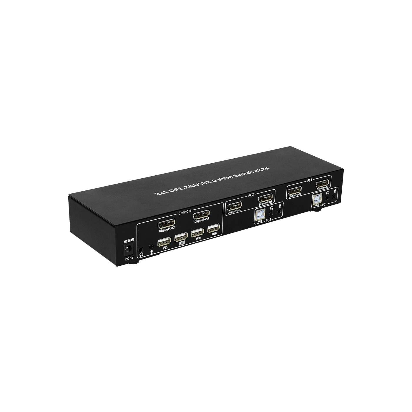 2-Port DisplayPort Dual-Monitor KVM Switch 4K@60Hz Image 5