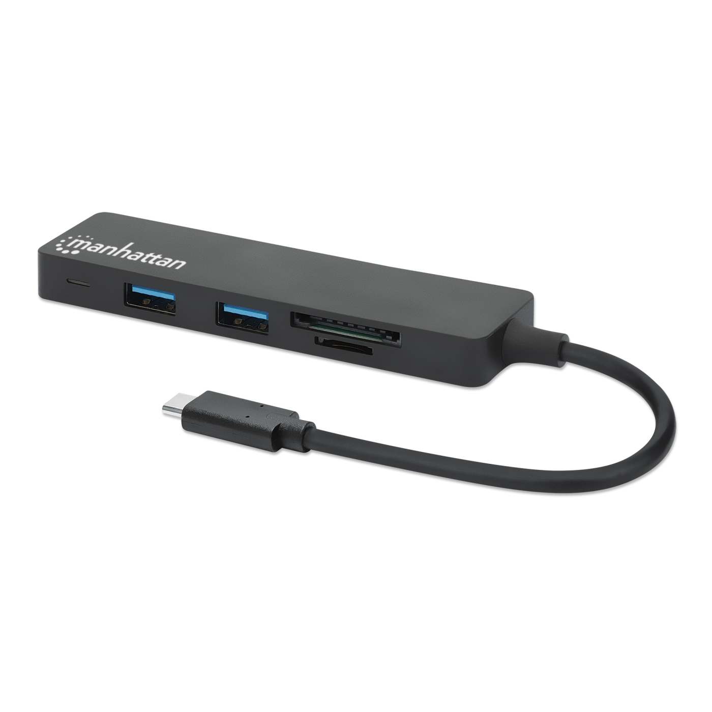 3-Port USB 3.0 Type-C Hub with Card Reader Image 1