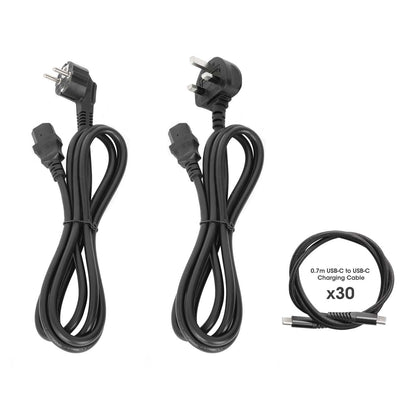 30-Port USB-C Charging Cart - 1920 W Image 14