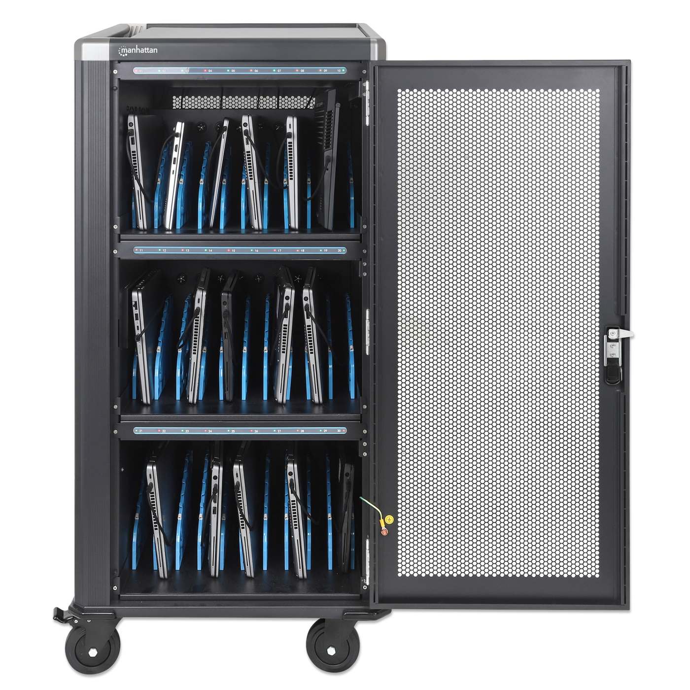 30-Port USB-C Charging Cart - 1920 W Image 3