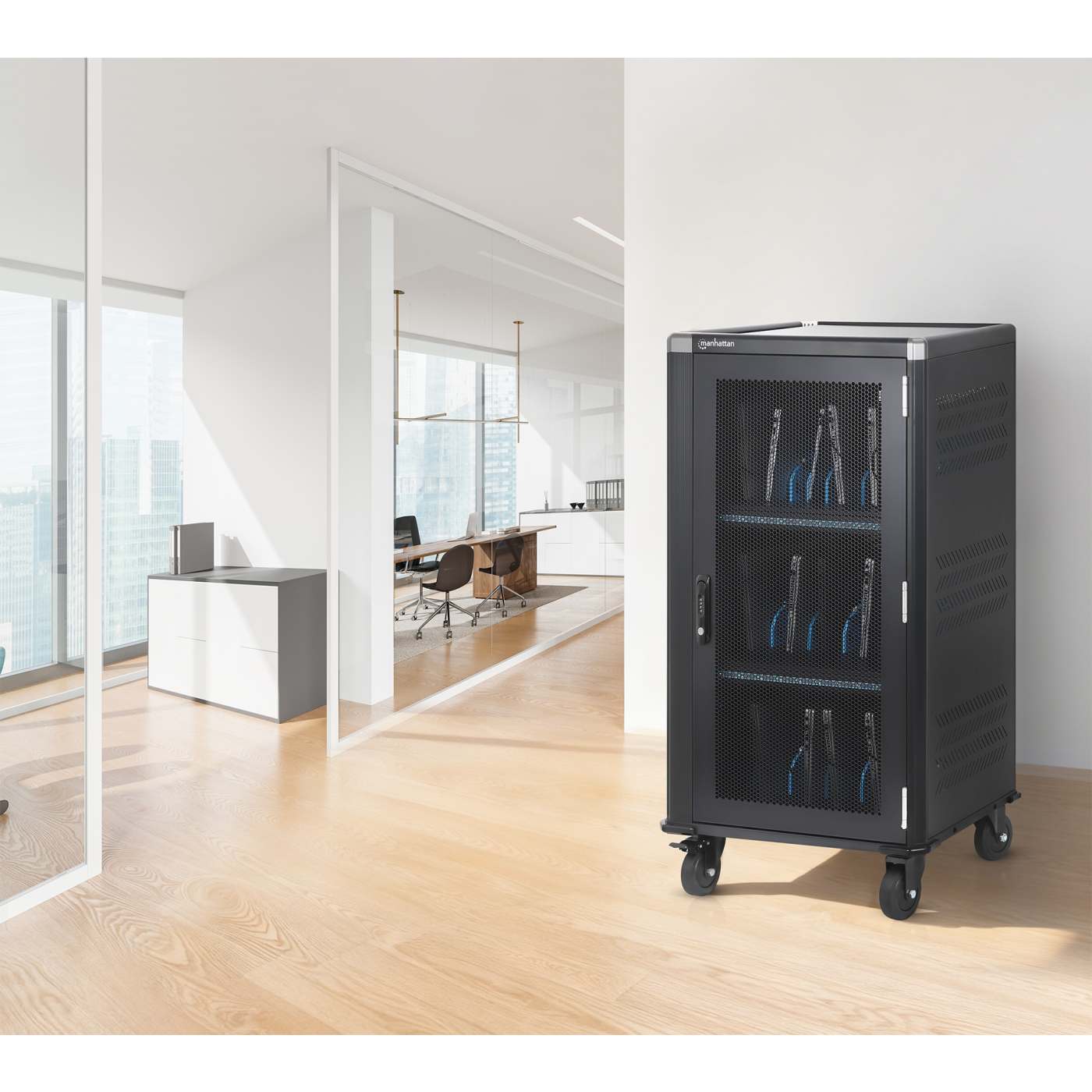 30-Port USB-C Charging Cart - 1920 W Image 5