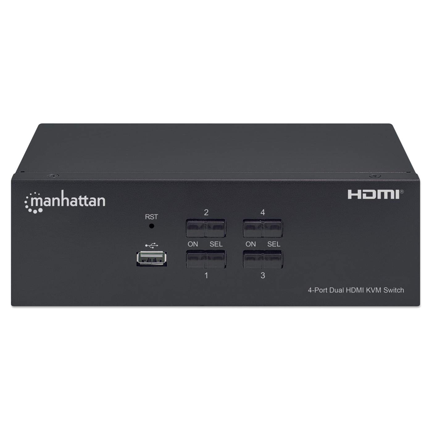 4-Port Dual-Monitor HDMI KVM Switch Image 4