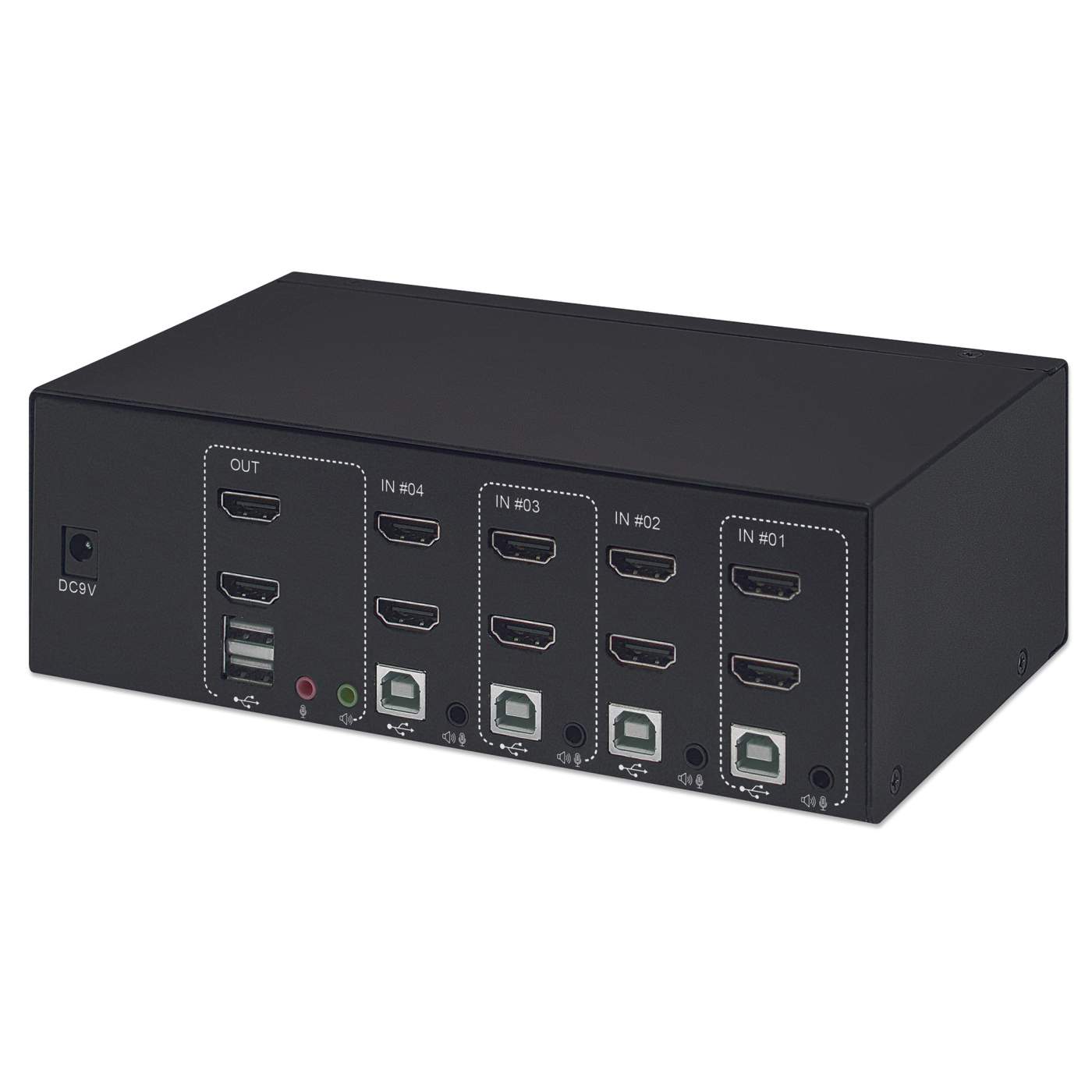 4-Port Dual-Monitor HDMI KVM Switch Image 5