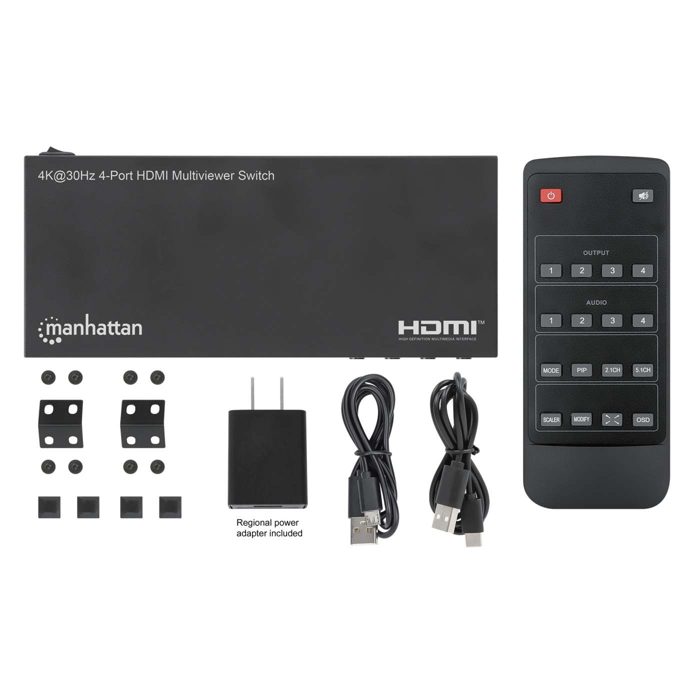 4K@30Hz 4-Port HDMI Multiviewer Switch Image 13