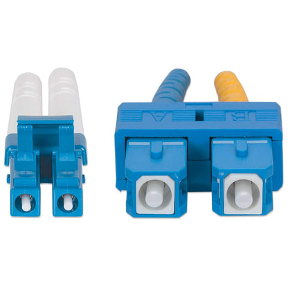 5 m LC to SC UPC Fiber Optic Patch Cable, 3.0 mm, Duplex, LSZH, OS2 Singlemode, Yellow Image 4