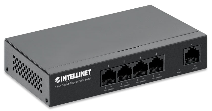 5-Port Gigabit Ethernet PoE+ Switch