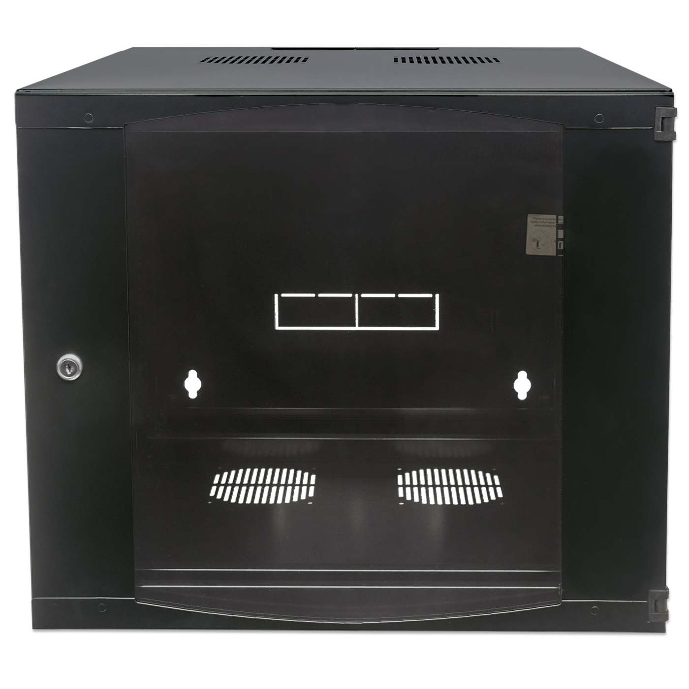 6U 19" Swing Out Wall Mount Network Cabinet, 600 mm (23.6 in.) Depth, Black Image 3