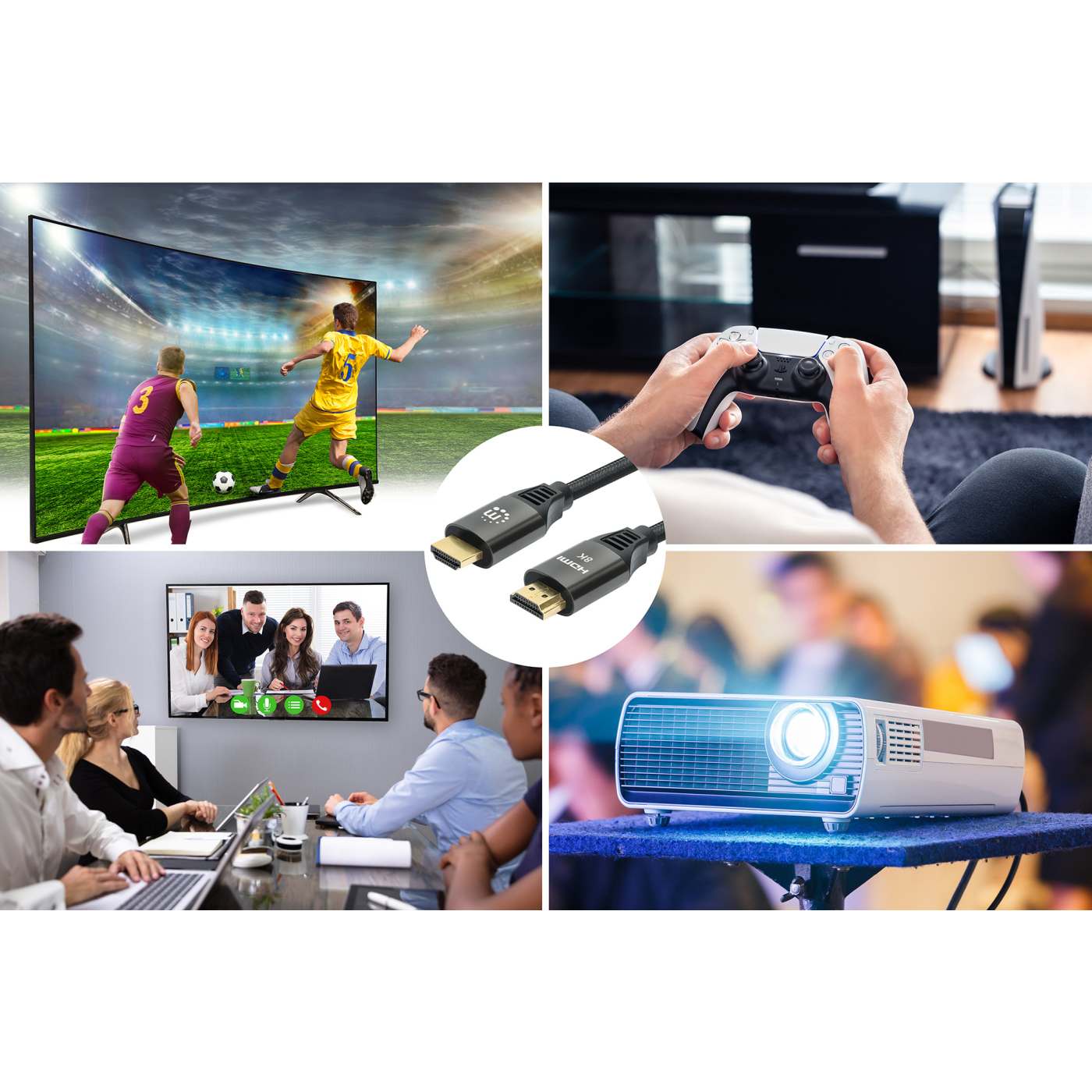 8K@60Hz Certified Ultra High Speed HDMI Cable with Ethernet, 1 m (3 ft.) Image 6