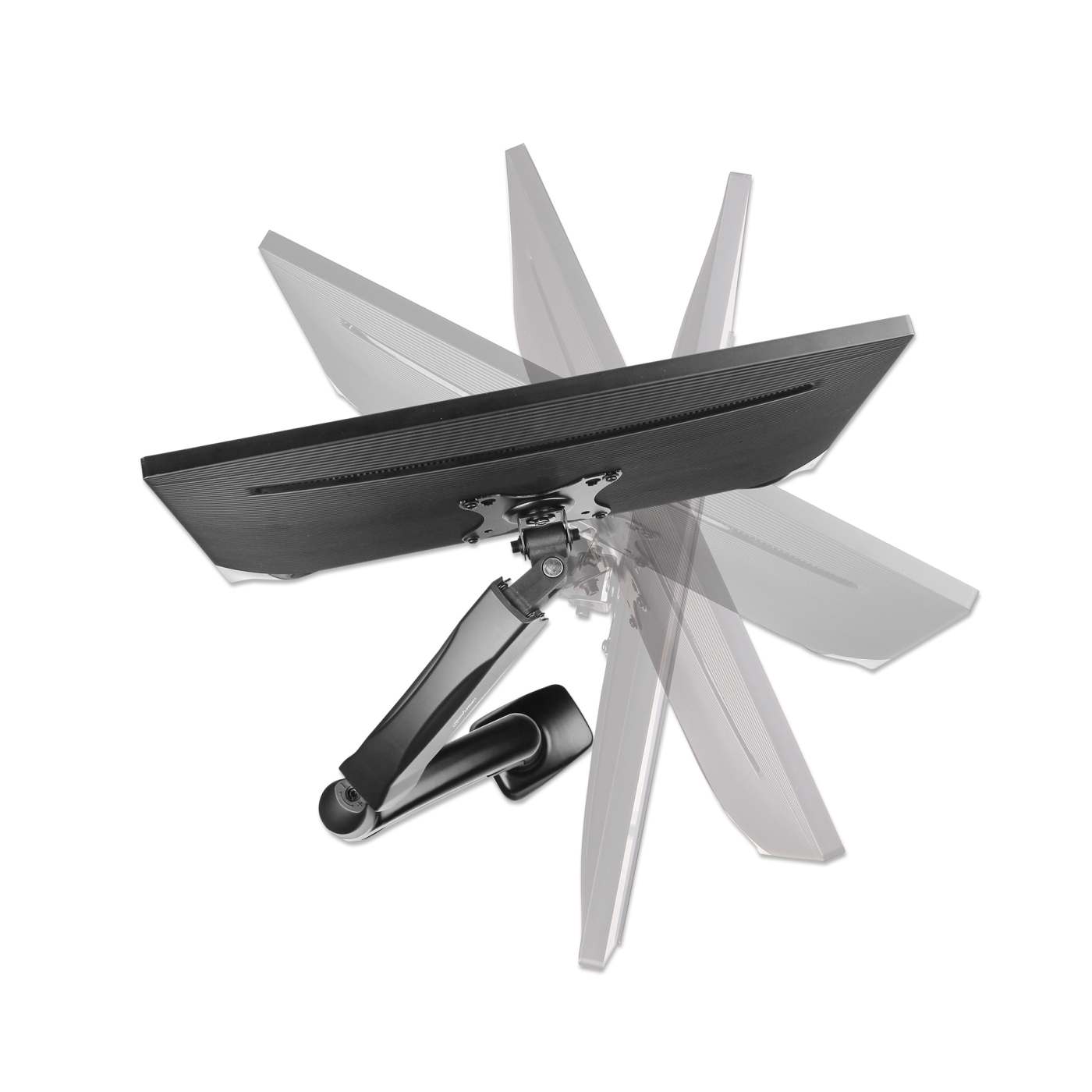 Aluminum Gas Spring Single Monitor Desk Mount Image 5