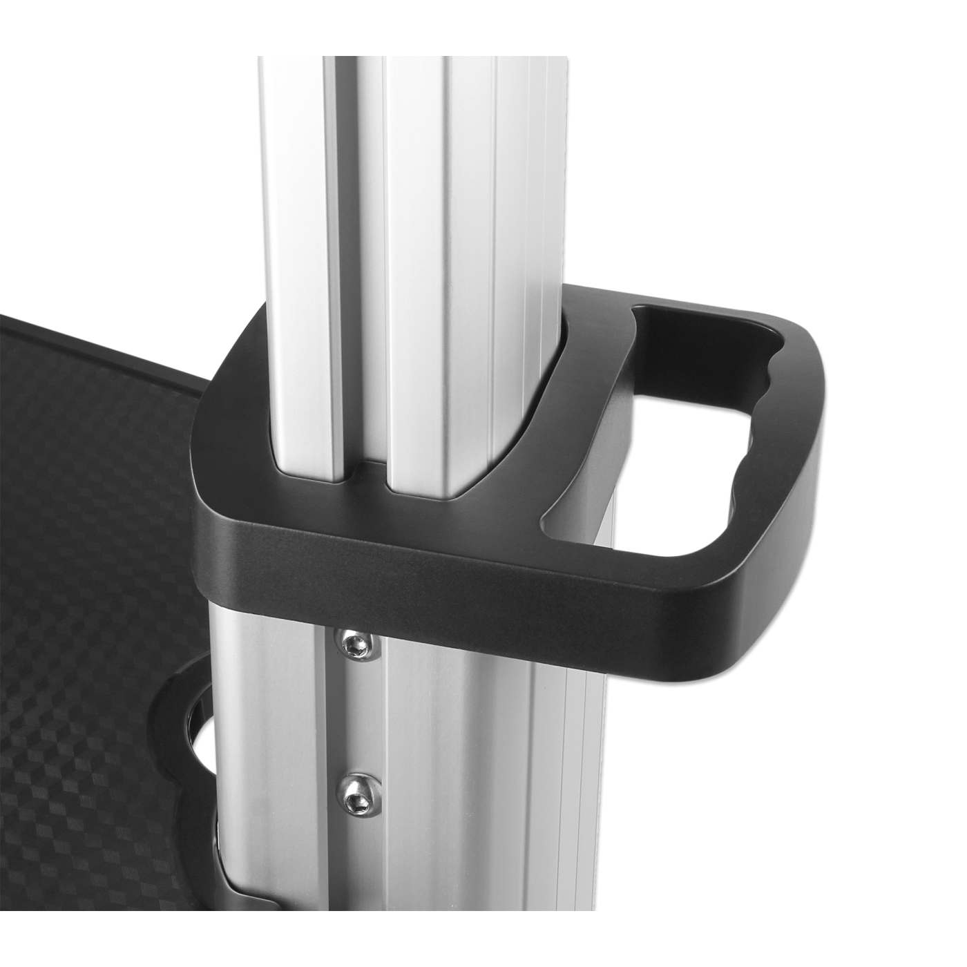 Aluminum Height-Adjustable Multimedia TV Cart, for 37" to 65" Displays Image 11