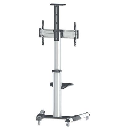 Aluminum Height-Adjustable Multimedia TV Cart, for 37" to 65" Displays Image 4