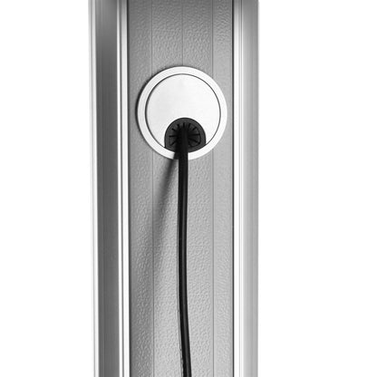 Aluminum Height-Adjustable Multimedia TV Cart, for 37" to 65" Displays Image 7