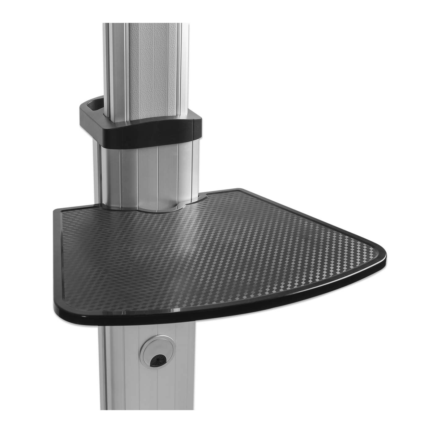 Aluminum Height-Adjustable Multimedia TV Cart, for 37" to 65" Displays Image 10