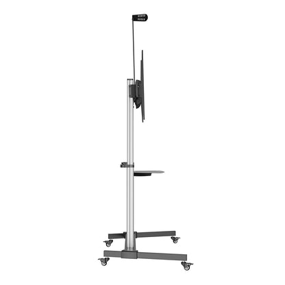 Aluminum Height-Adjustable Multimedia TV Cart, for 60" to 100" Displays Image 7