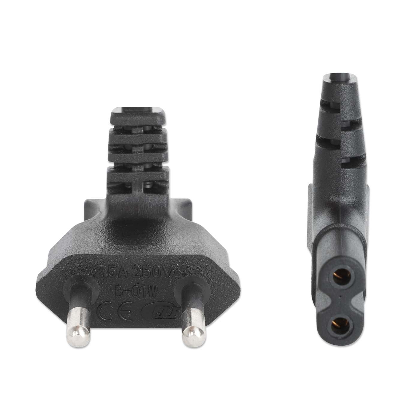 Angled EU Power Cable C7 to CEE 7/16, 2 m Image 6