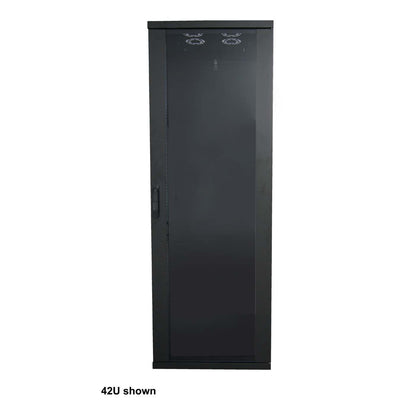 Basic 19" Network Cabinet, 32U, 800 (D) x 600 (W) x 1588 (H) mm, Black Image 2